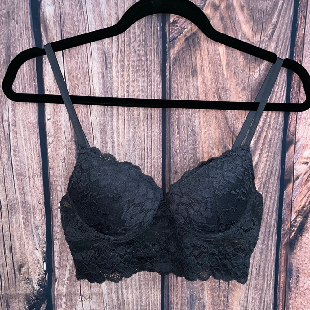 H&M Lace Hennes & Mauritz Gray Push Up Bra